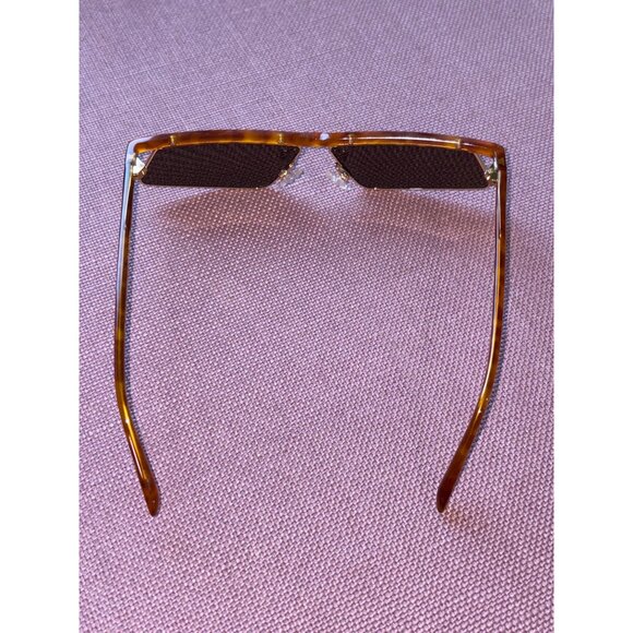 THE ATTICO Aria Sunglasses in Yellow Gold Blonde T-shell Brown New Womens Sunnie - Picture 7 of 15